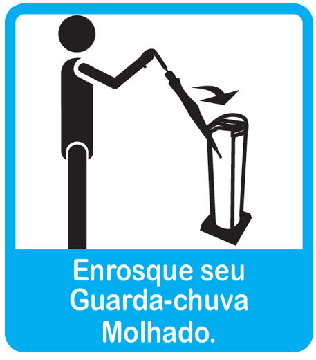 Enrosque seu guarda-cnuva molhado