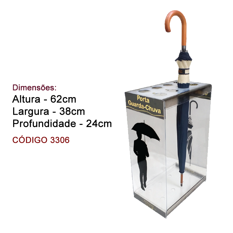 Porta Guarda-chuva em Acrílico